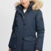 OXMO Oxacta - Winterjas - Insignia Blue -OXMO Verkoopwinkel 02853f4bbdb04561b9800f70a31e0016