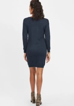 OXMO Oxella - Gebreide Jurk - Ins Bl Mel -OXMO Verkoopwinkel 0347c494603349388b2ef65b1c099263