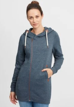OXMO Oxvicky - Sweater Met Rits - Ins Bl Mel