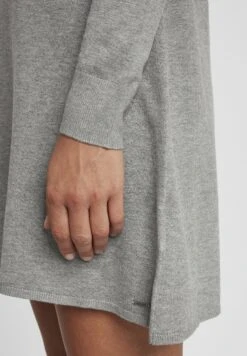 OXMO Oxwinala - Gebreide Jurk - Medium Grey Melange -OXMO Verkoopwinkel 078b584f304e4d90a4b99ea65cb422d5