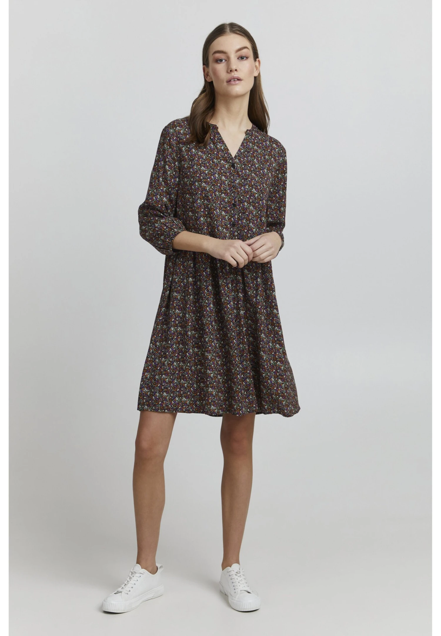 OXMO Jurk - Burnt Orange Mix 3 OXMO Jurk - Burnt Orange Mix - Afbeelding 2