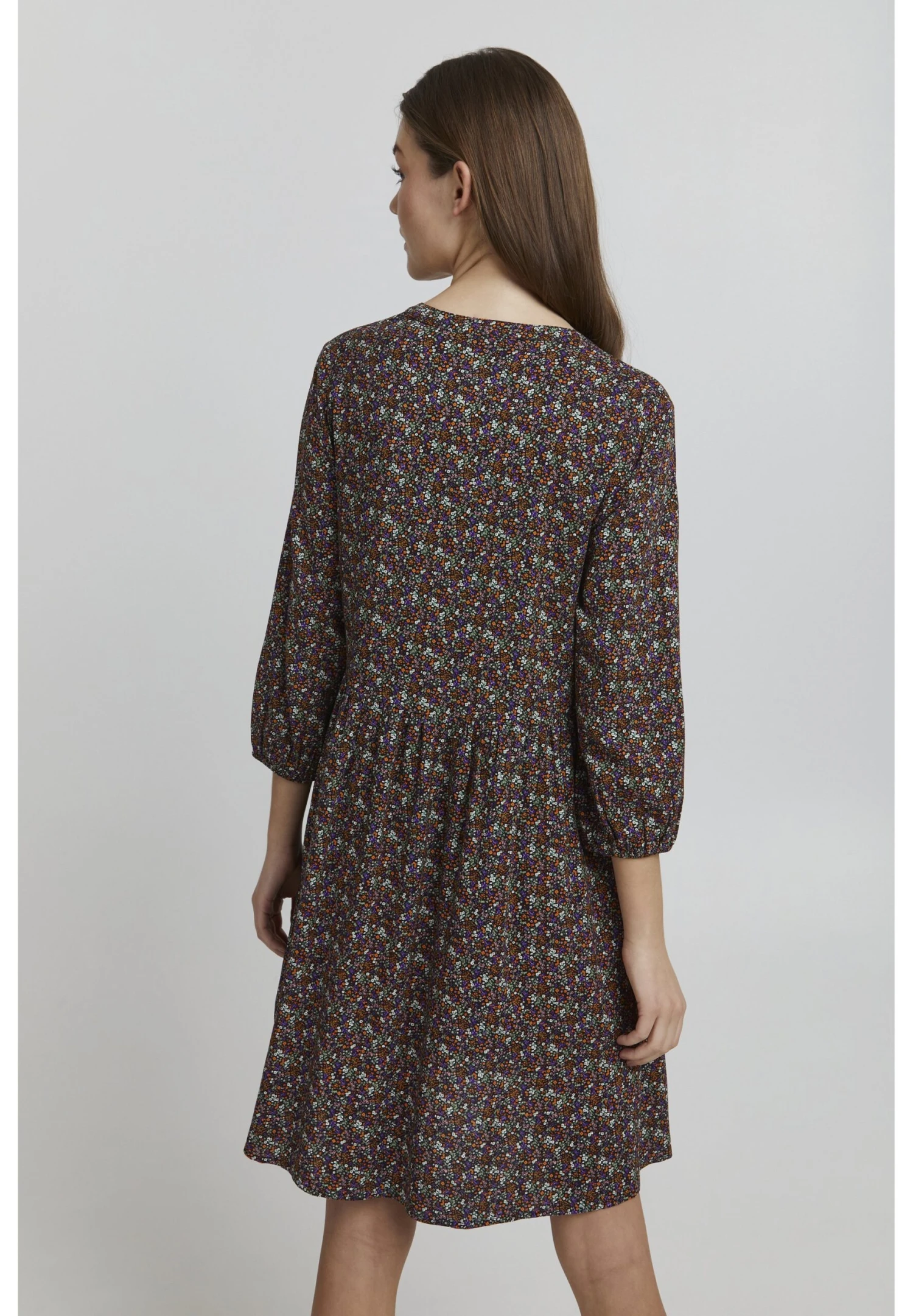 OXMO Jurk - Burnt Orange Mix 4 OXMO Jurk - Burnt Orange Mix - Afbeelding 3