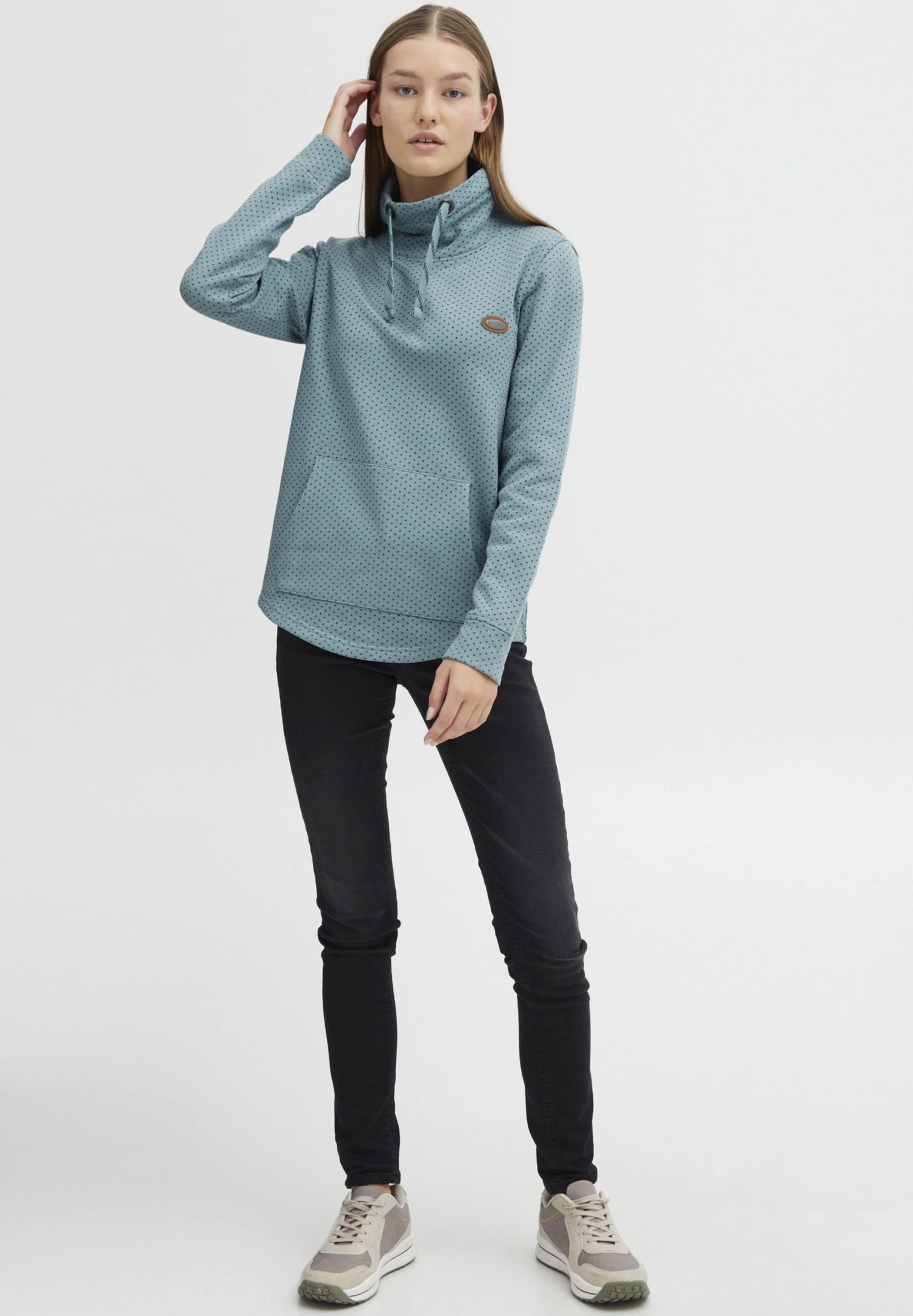 OXMO Tube Sw - Trui - Smoke Blue Melange 4 OXMO Tube Sw - Trui - Smoke Blue Melange - Afbeelding 2