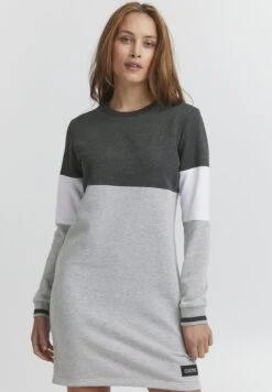 OXMO Oxomila - Jurk - Dark Grey Melange