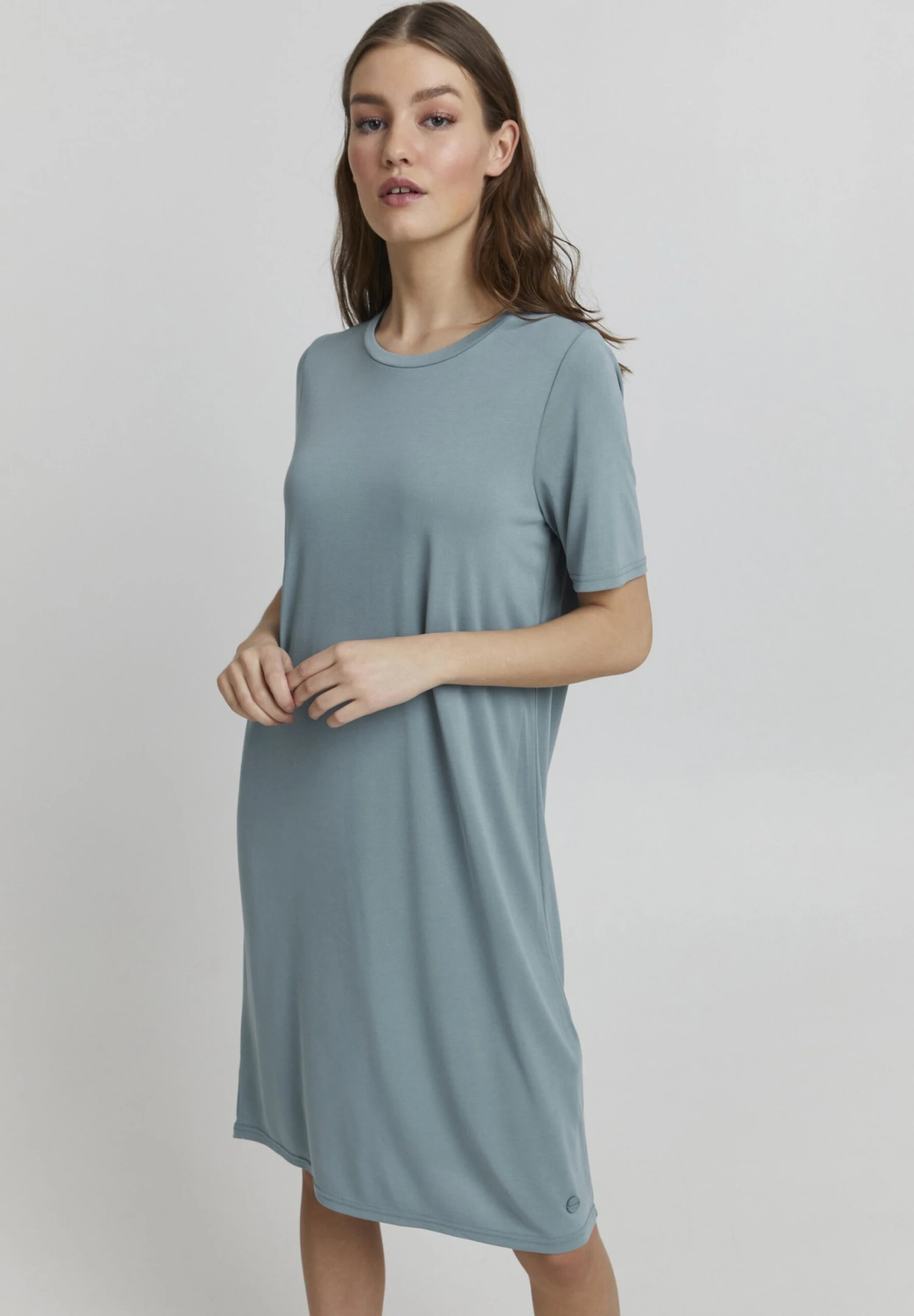 OXMO Brinja - Jerseyjurk - Smoke Blue 2 OXMO Brinja - Jerseyjurk - Smoke Blue