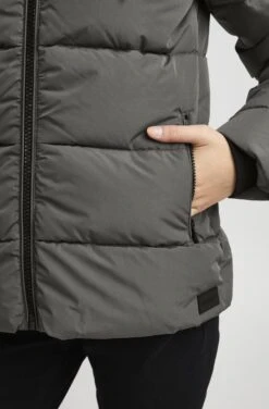 OXMO Oxsofina - Winterjas - Pewter -OXMO Verkoopwinkel 49ddd9f0fd454987b4c230e4fa9d784e