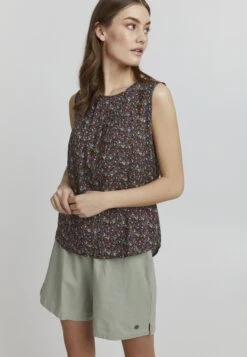 OXMO Esja - Blouse - Burnt Orange Mix