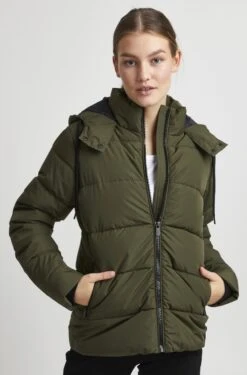 OXMO Oxsofina - Winterjas - Dusty Olive