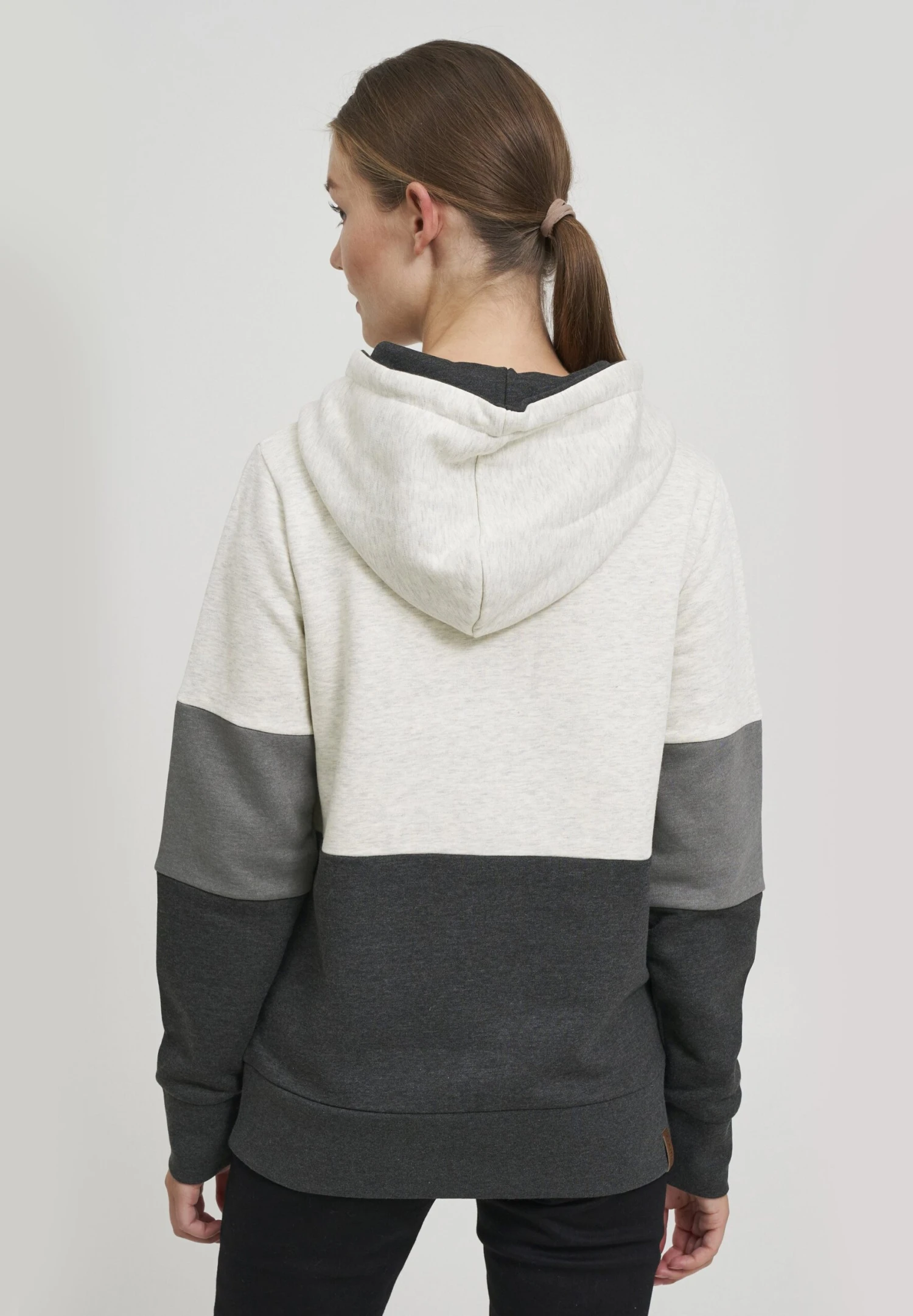 OXMO Oxkathrine - Sweater - Oyster Grey Melange 5 OXMO Oxkathrine - Sweater - Oyster Grey Melange - Afbeelding 3