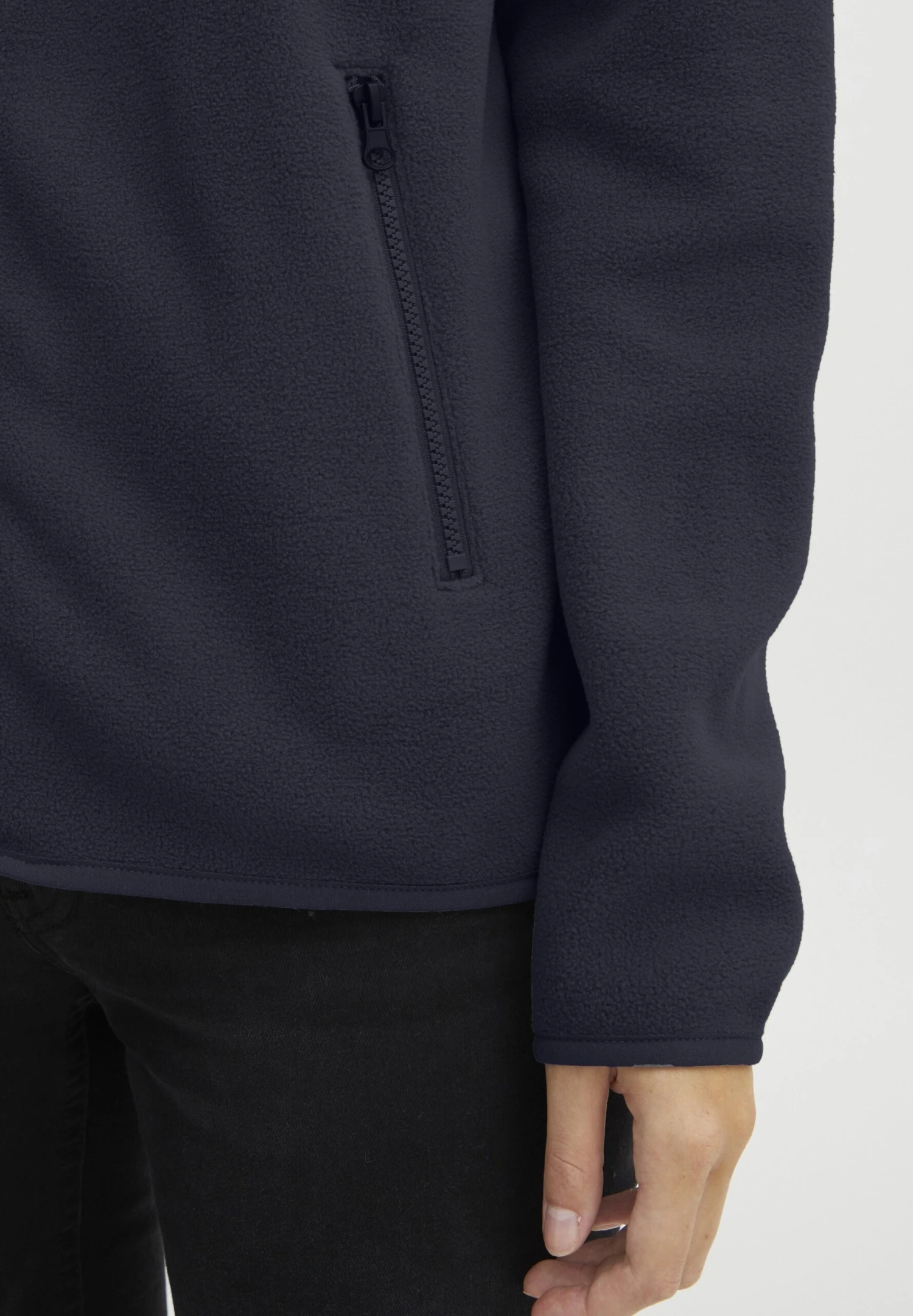 OXMO Oxnymfe - Fleecejas - Total Eclipse 7 OXMO Oxnymfe - Fleecejas - Total Eclipse - Afbeelding 5