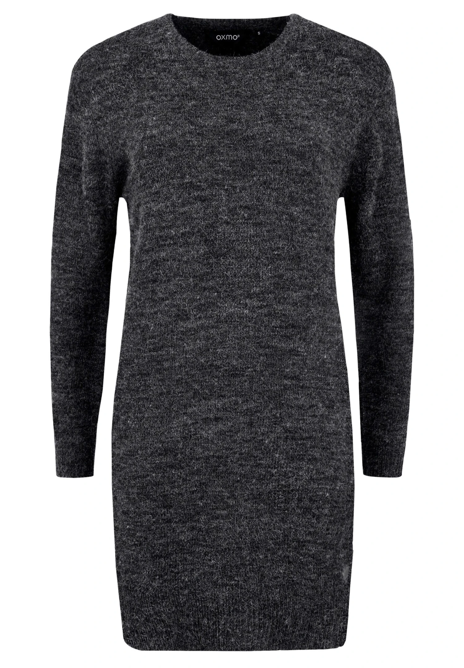 OXMO Oxnatti - Gebreide Jurk - Charcoal 8 OXMO Oxnatti - Gebreide Jurk - Charcoal - Afbeelding 6