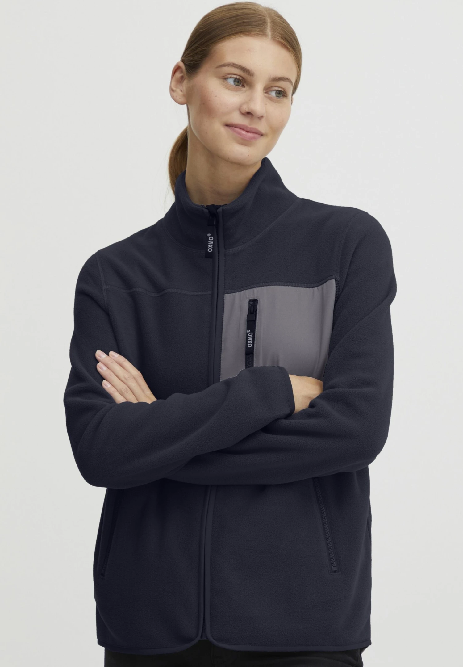 OXMO Oxnymfe - Fleecejas - Total Eclipse 3 OXMO Oxnymfe - Fleecejas - Total Eclipse