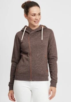 OXMO Oxvicky - Sweater Met Rits - Coffe B Me