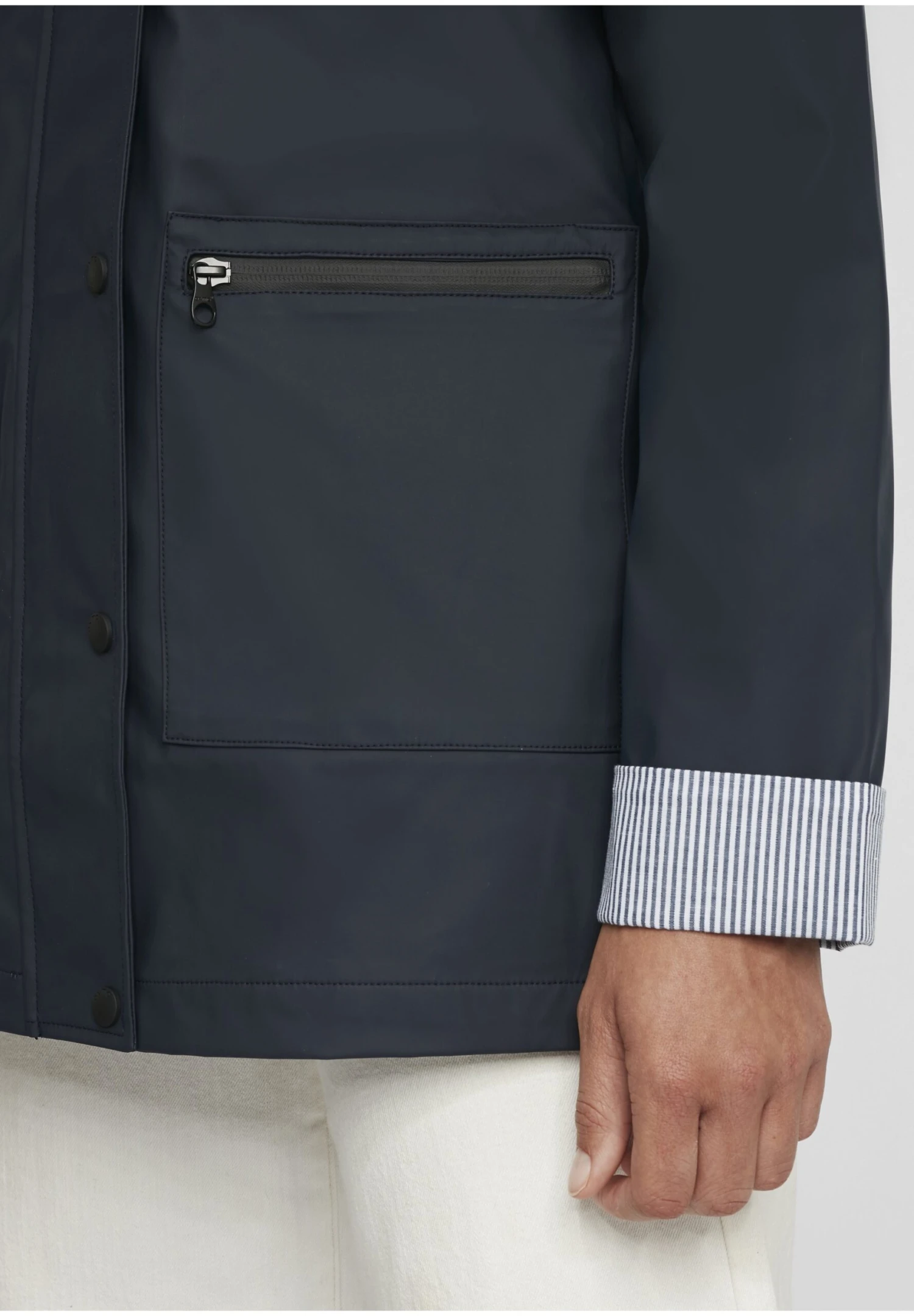 OXMO Oxbecky - Regenjas - Dark Blue 8 OXMO Oxbecky - Regenjas - Dark Blue - Afbeelding 6