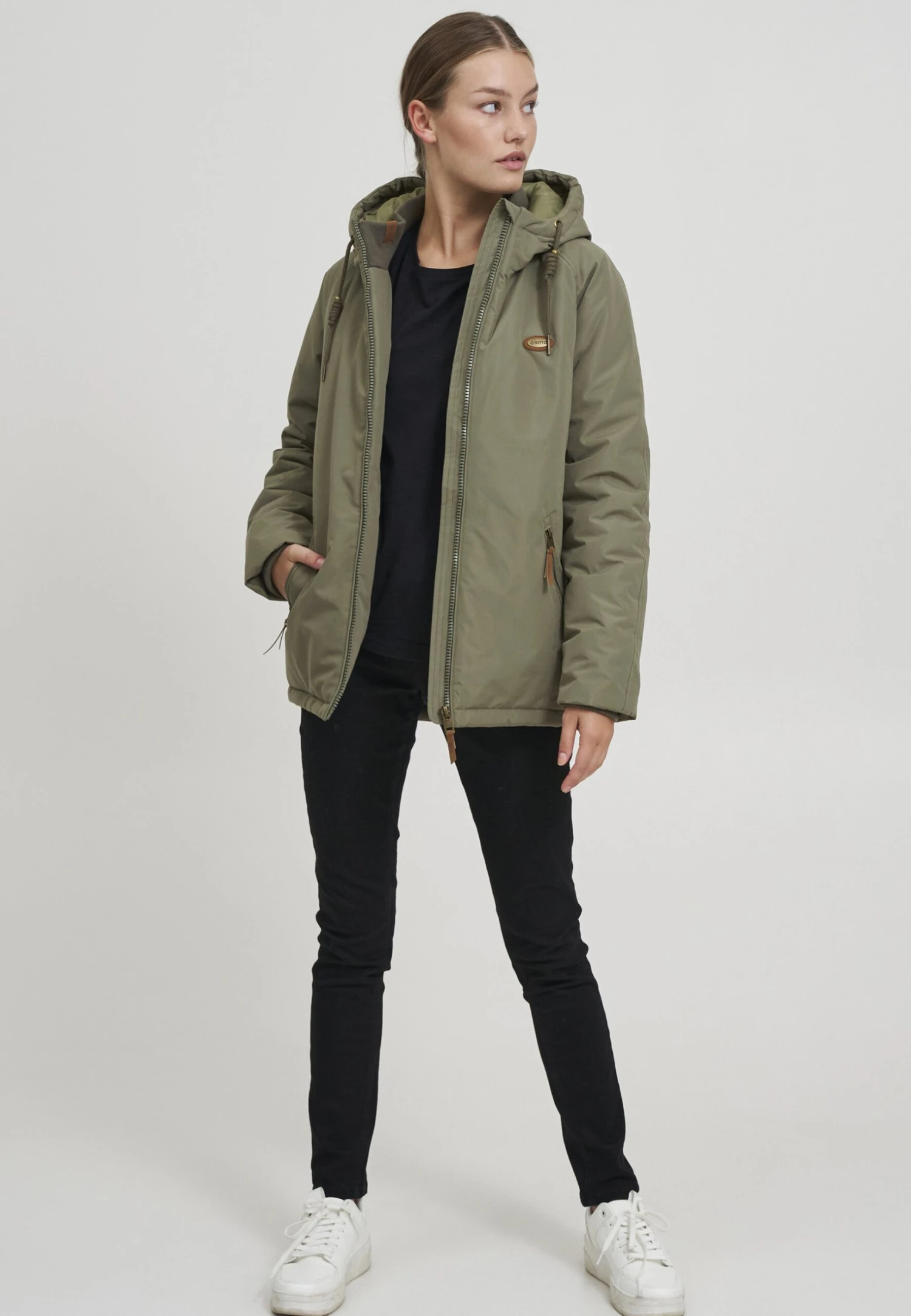 OXMO Oxtekla - Jas - Dusty Olive 4 OXMO Oxtekla - Jas - Dusty Olive - Afbeelding 2