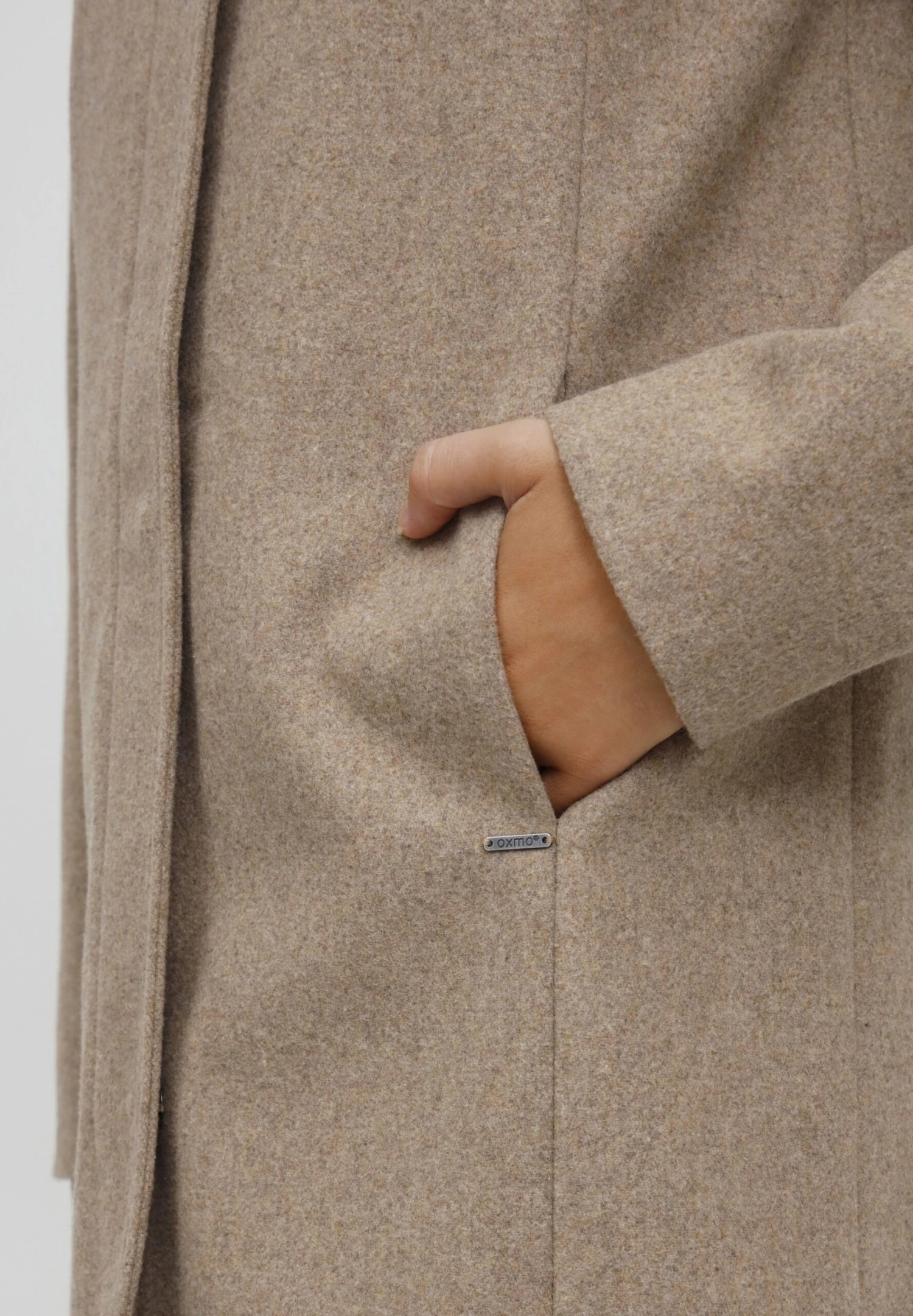 OXMO Oxnelina - Winterjas - Dune Melange 7 OXMO Oxnelina - Winterjas - Dune Melange - Afbeelding 5