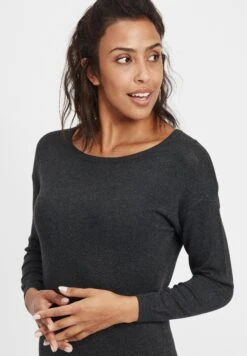 OXMO Oxella - Gebreide Jurk - Dar Grey M -OXMO Verkoopwinkel 95da46f286e546a0a7523879889f4e5f