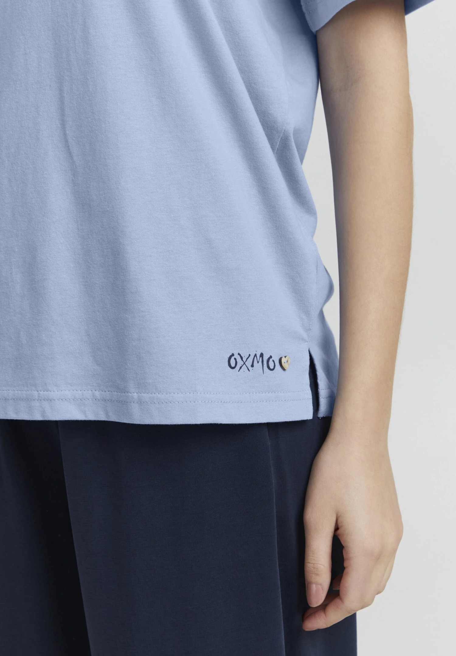 OXMO Pinala - T-Shirt Basic - Bel Air Blue 7 OXMO Pinala - T-Shirt Basic - Bel Air Blue - Afbeelding 5