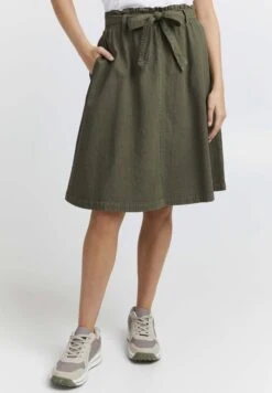OXMO Lerke - A-Lijn Rok - Dusty Olive