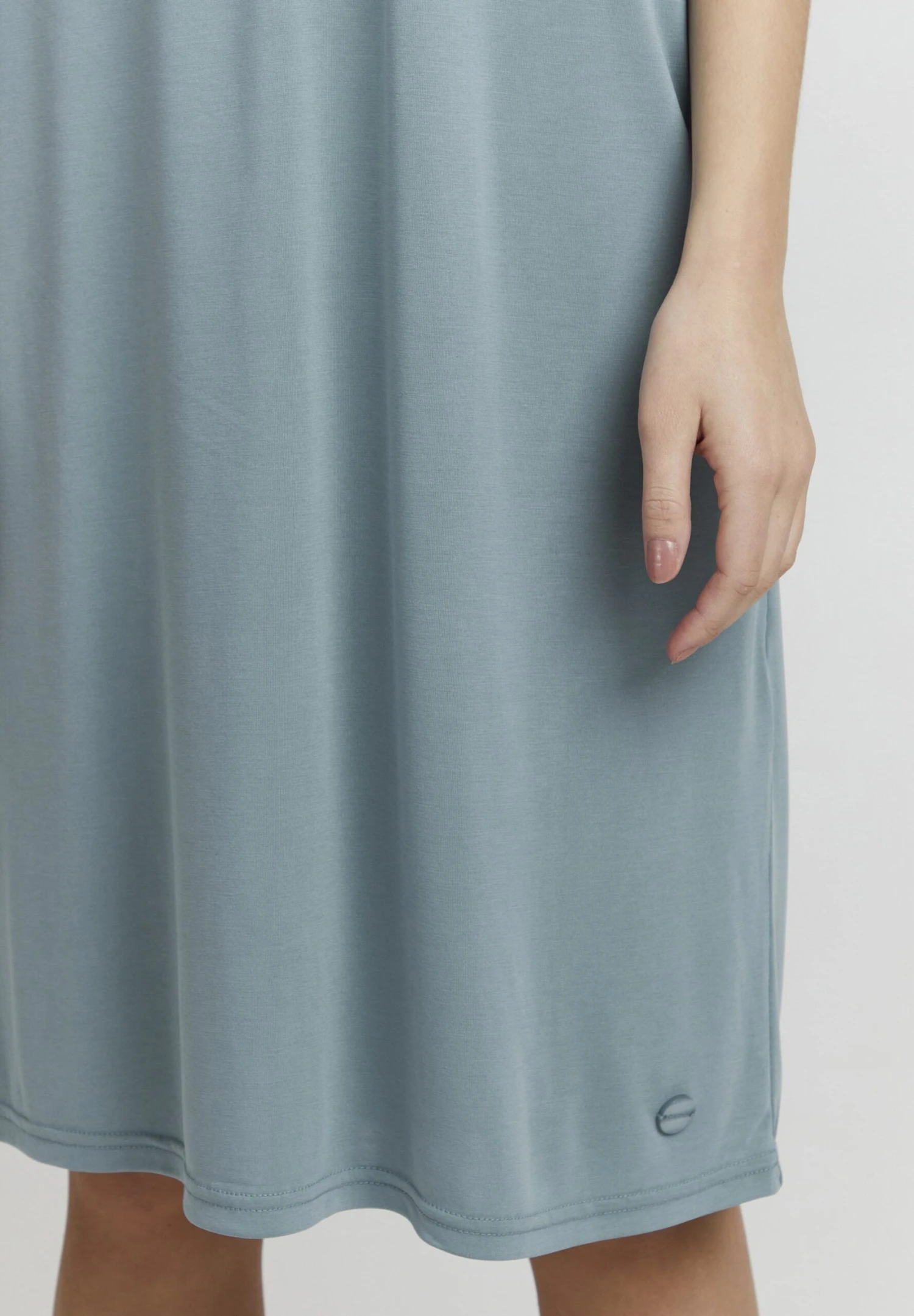 OXMO Brinja - Jerseyjurk - Smoke Blue 6 OXMO Brinja - Jerseyjurk - Smoke Blue - Afbeelding 5