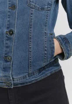 OXMO Oxfria - Spijkerjas - Mid Blue Denim -OXMO Verkoopwinkel a42aa41190f048d6ab18e53c7056d126