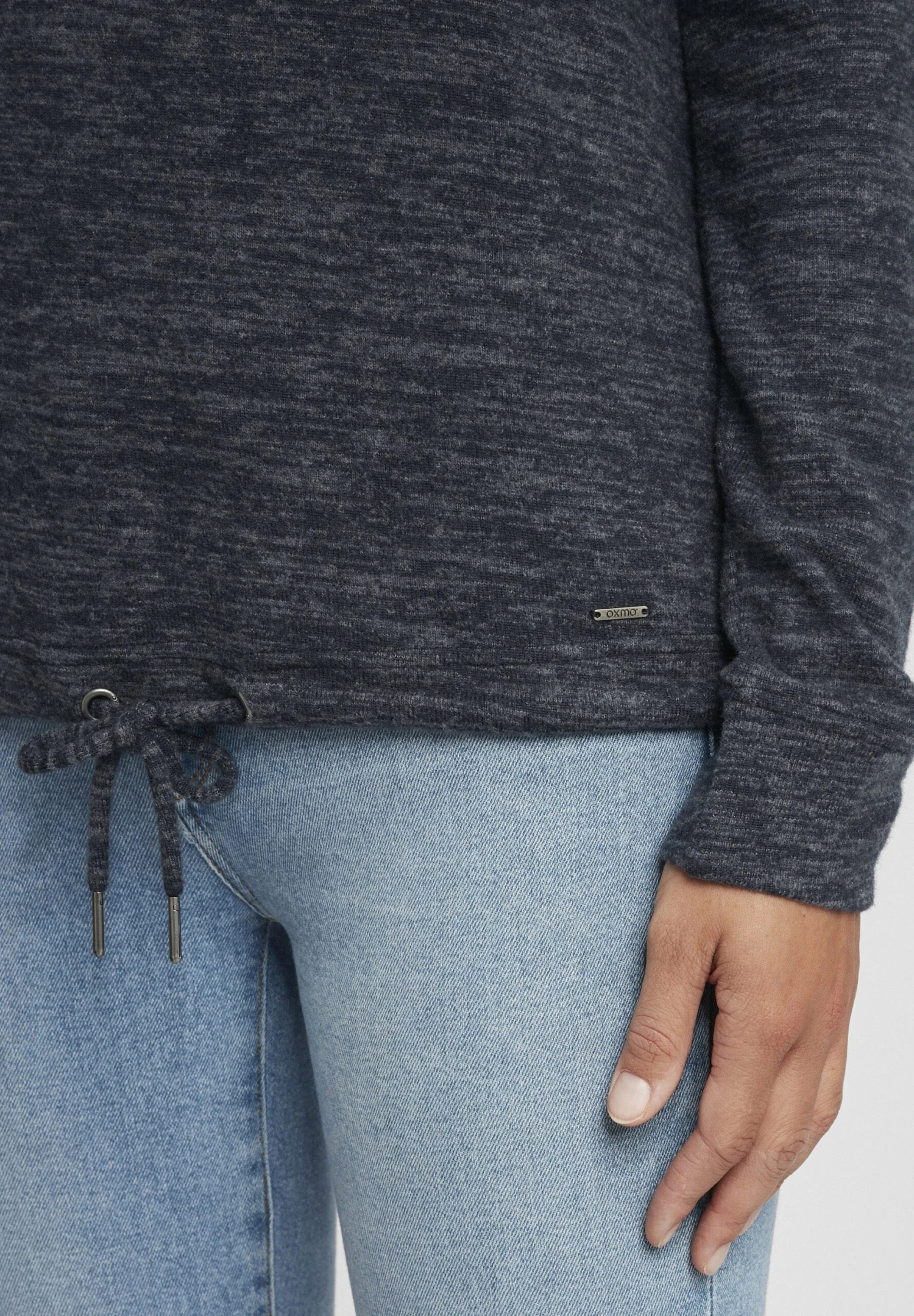 OXMO Oxbelma - Hoodie - Insignia Blue Melange 7 OXMO Oxbelma - Hoodie - Insignia Blue Melange - Afbeelding 5