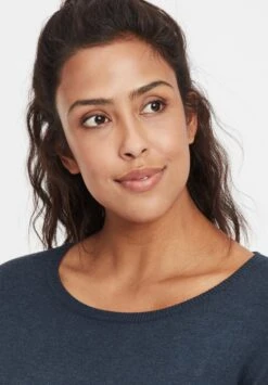 OXMO Oxella - Gebreide Jurk - Ins Bl Mel -OXMO Verkoopwinkel bc68d81091364f3aa1092d8ac386dba1