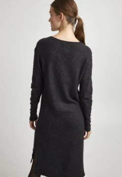 OXMO Oxida - Gebreide Jurk - Dark Grey Melange 10 OXMO Oxida - Gebreide Jurk - Dark Grey Melange -OXMO Verkoopwinkel c085f9f8ebe44eb68439e71fbc71cc12