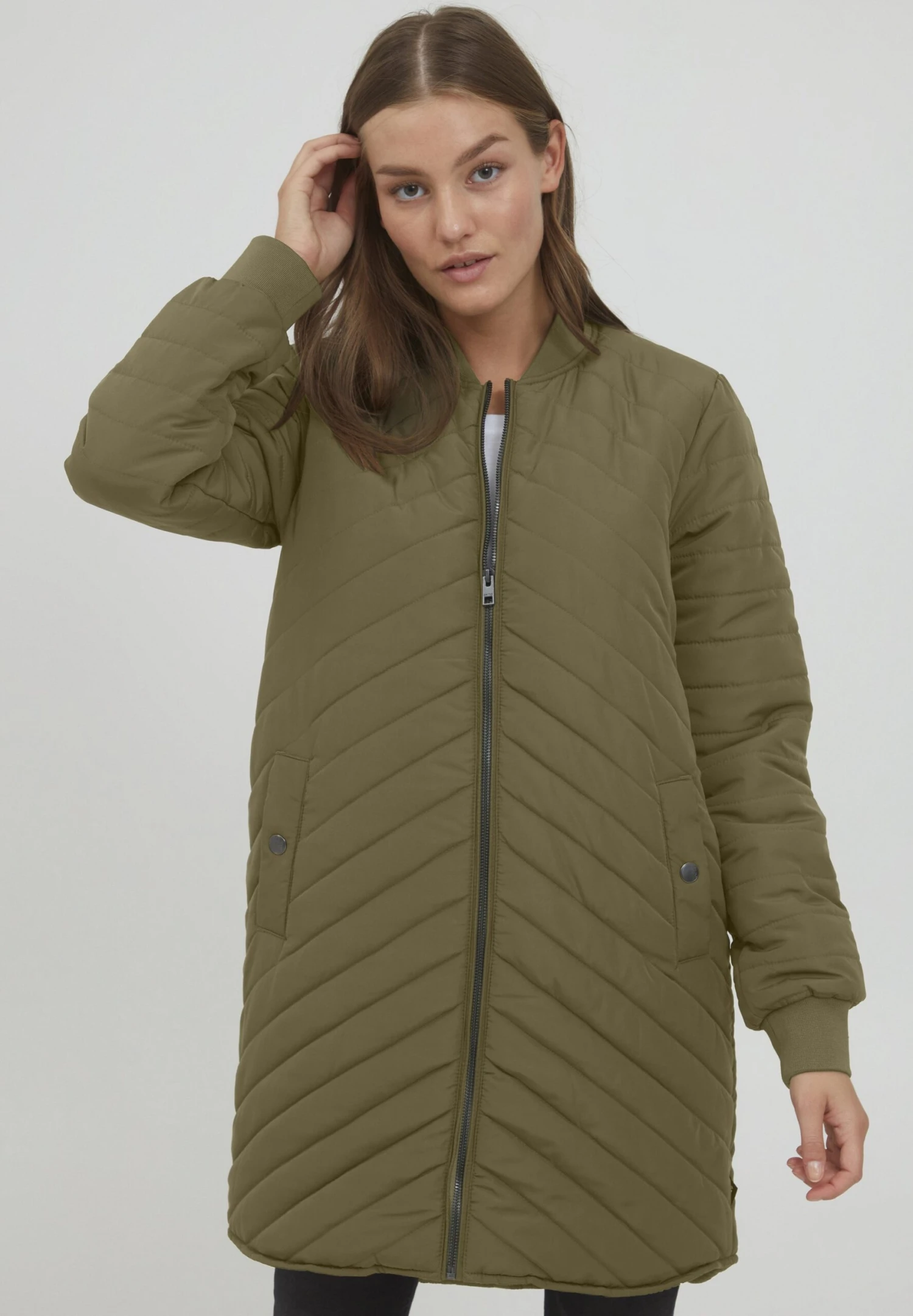 OXMO Oxmadalyn - Jas - Dusty Olive 3 OXMO Oxmadalyn - Jas - Dusty Olive