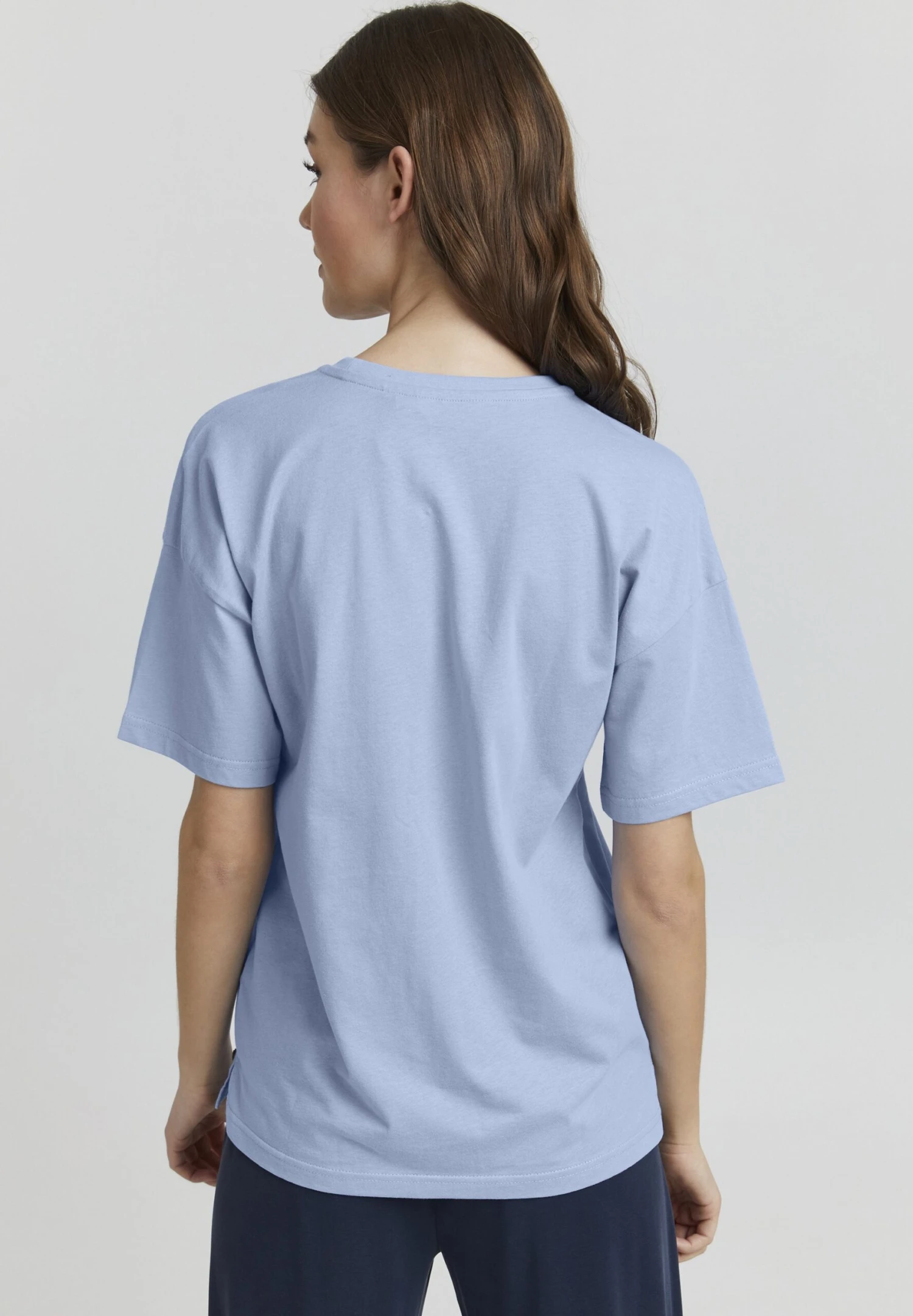 OXMO Pinala - T-Shirt Basic - Bel Air Blue 5 OXMO Pinala - T-Shirt Basic - Bel Air Blue - Afbeelding 3
