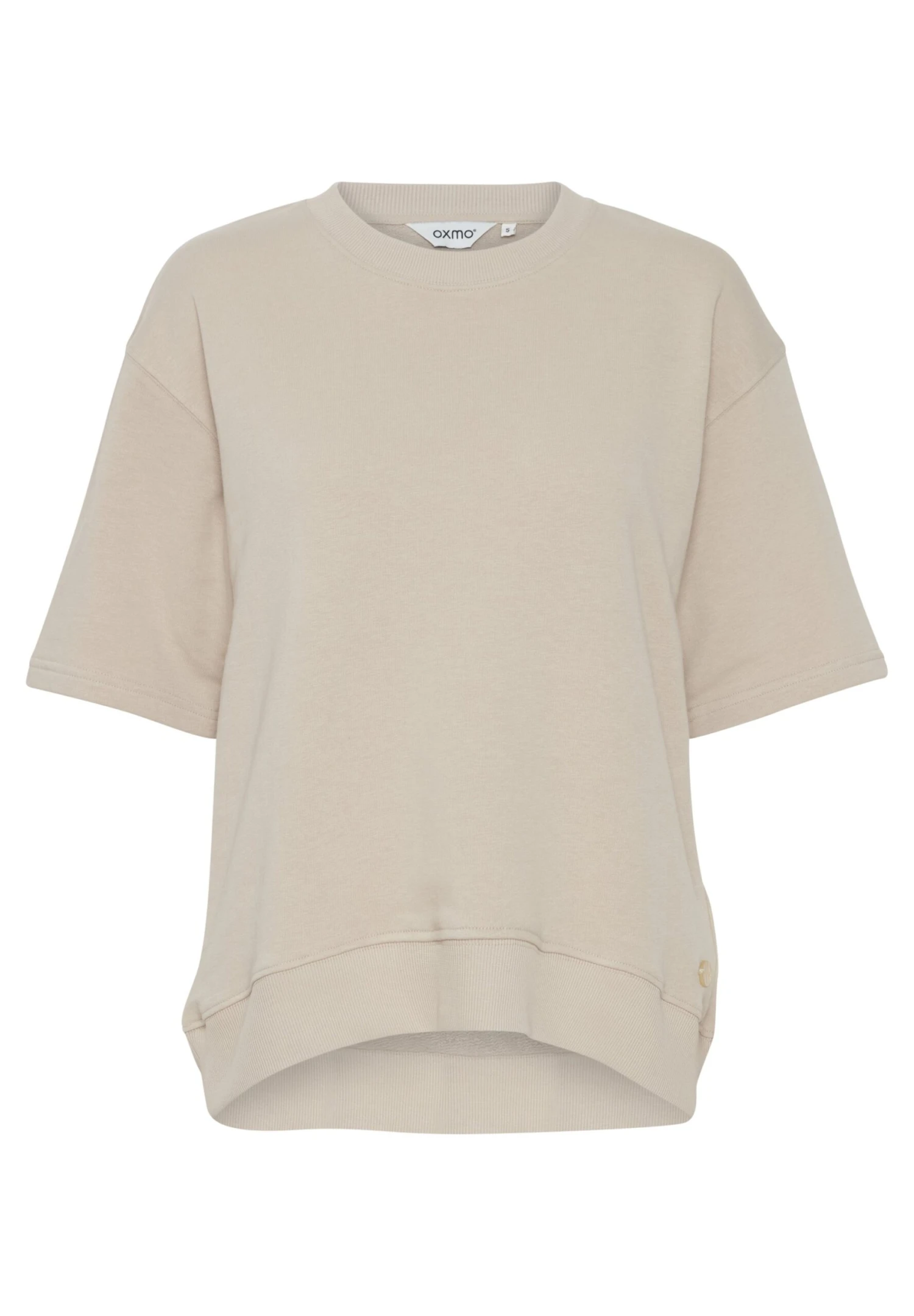 OXMO Oxsafina - T-Shirt Basic - Doeskin 8 OXMO Oxsafina - T-Shirt Basic - Doeskin - Afbeelding 6