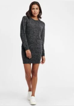 OXMO Oxnatti - Gebreide Jurk - Charcoal