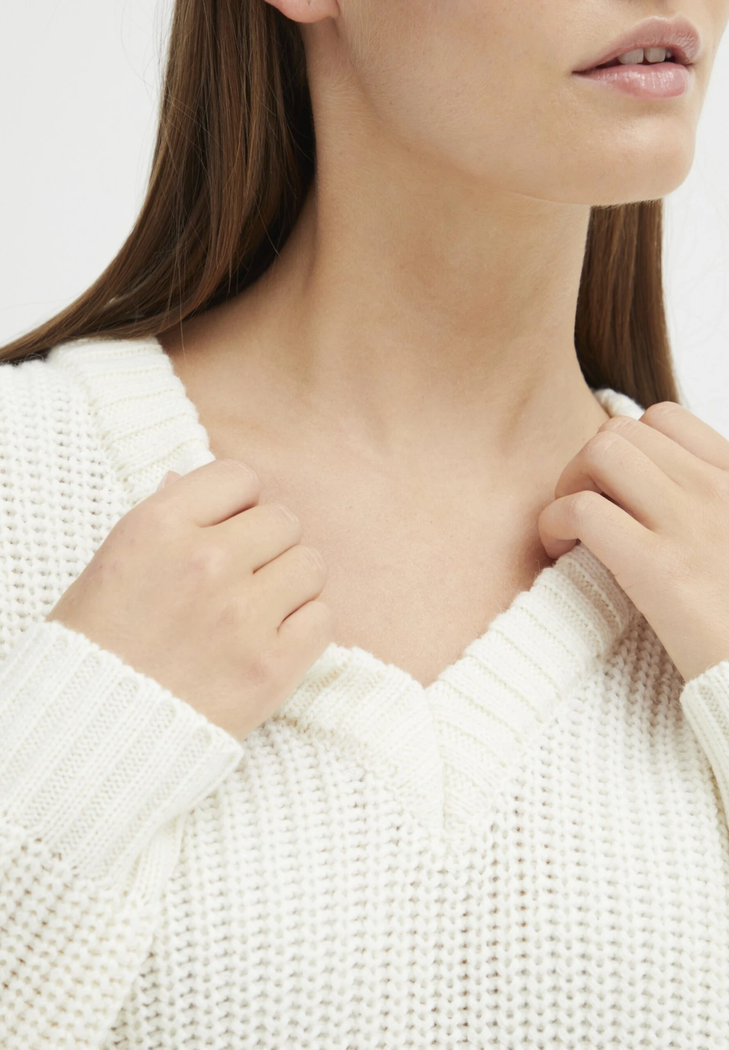 OXMO Nanny - Trui - Cloud Dancer 6 OXMO Nanny - Trui - Cloud Dancer - Afbeelding 4