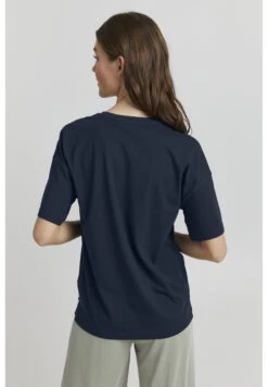 OXMO Pinala - T-Shirt Basic - Total Eclipse -OXMO Verkoopwinkel d772cf52b785485fa19de250c707f3da