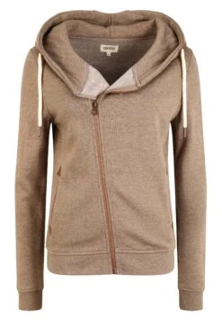 OXMO Oxvicky - Sweater Met Rits - Sand Melan -OXMO Verkoopwinkel dba6449819b141c9a9f9d166e83589e7