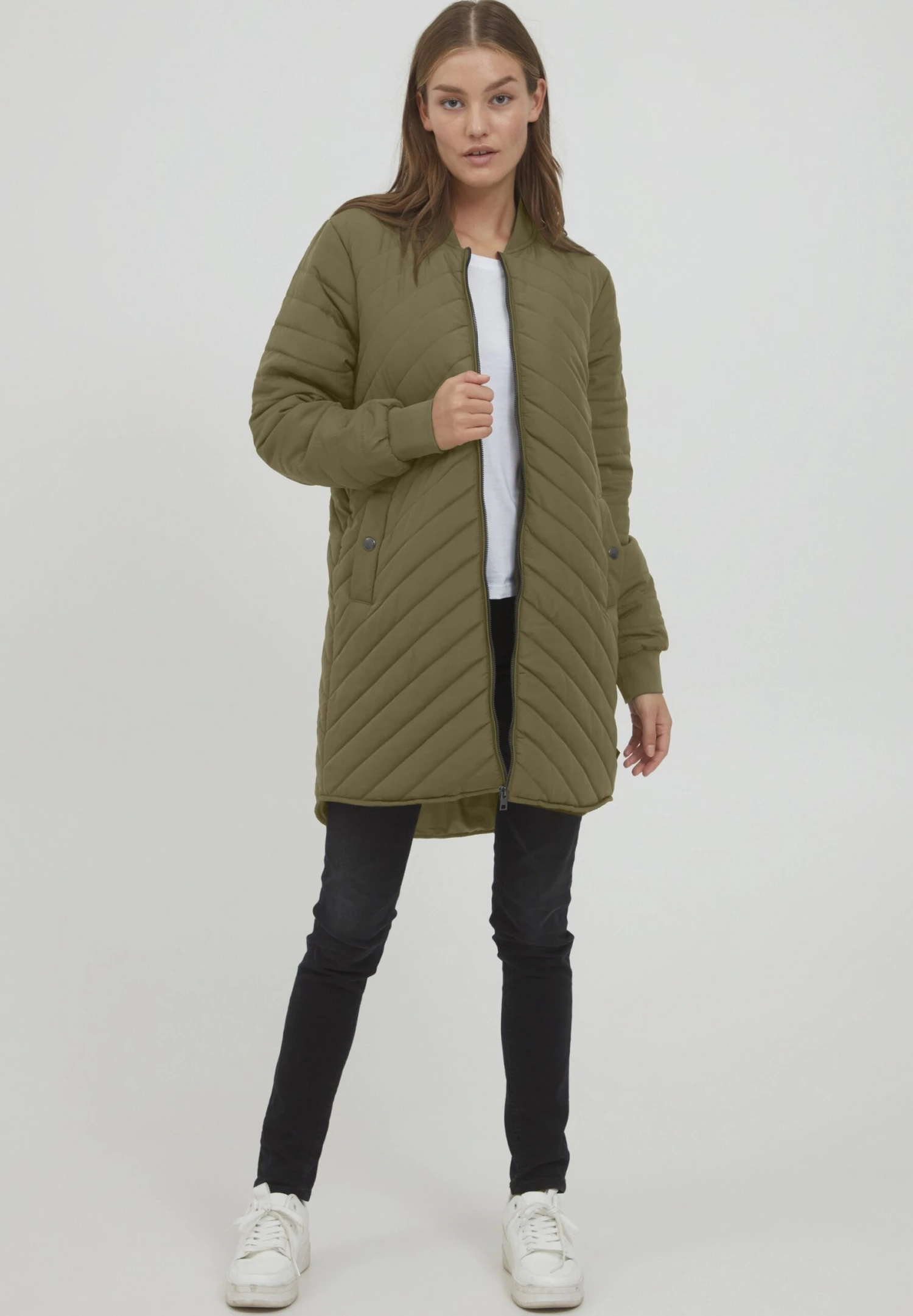 OXMO Oxmadalyn - Jas - Dusty Olive 4 OXMO Oxmadalyn - Jas - Dusty Olive - Afbeelding 2