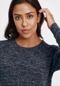 OXMO Oxnatti - Gebreide Jurk - Navy -OXMO Verkoopwinkel eb4adca7466145448db9ec98a566b91b