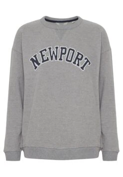 OXMO Oxcoleen - Sweater - Medium Grey Melange -OXMO Verkoopwinkel ecfd019f6687416fbe5d7331cfb35097