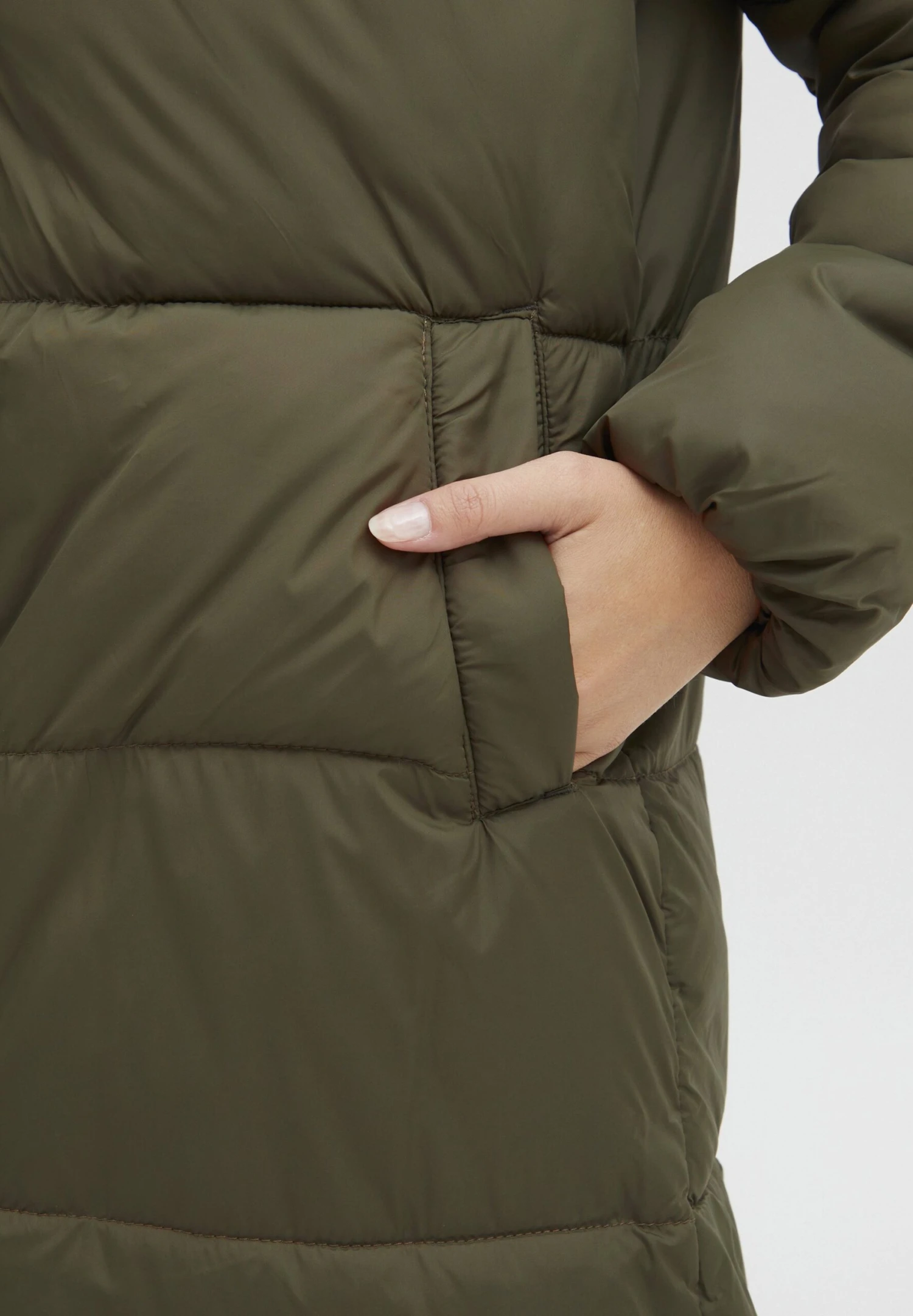 OXMO Oxboda - Winterjas - Olive Night 7 OXMO Oxboda - Winterjas - Olive Night - Afbeelding 5