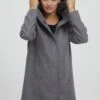 OXMO Oxnelina - Winterjas - Medium Grey Melange -OXMO Verkoopwinkel f57067bfd0314acfb3df6b8d6bcbbcf2