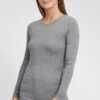 OXMO Oxmarie - Longsleeve - Medium Grey Melange 1 OXMO Oxmarie - Longsleeve - Medium Grey Melange -OXMO Verkoopwinkel fccd2a21fabe41efa8fbcac2e2a6c13f